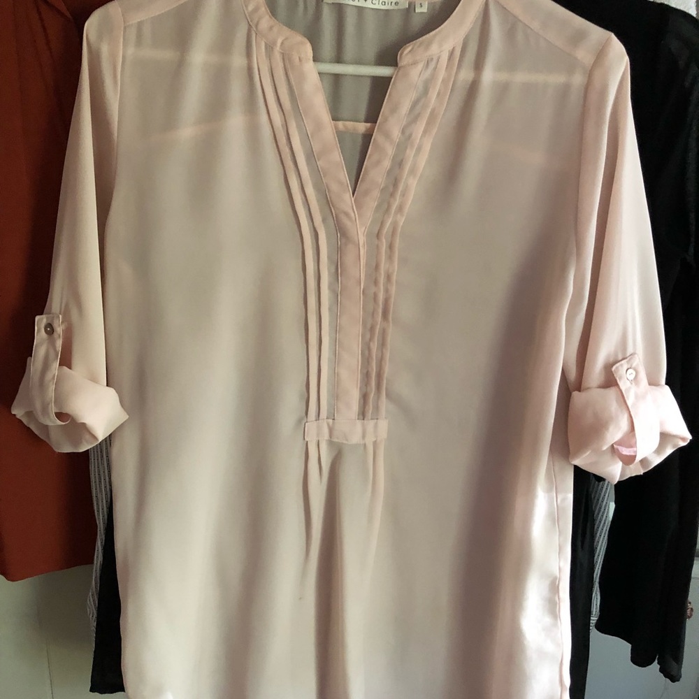 💗lovely blush blouse 👚